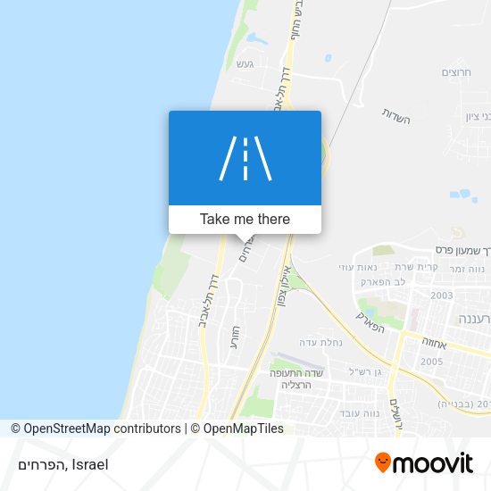 הפרחים map
