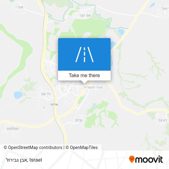 אבן גבירול map
