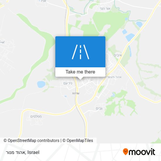 Карта אהוד מנור