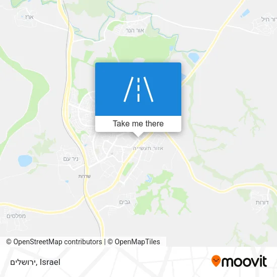 Карта ירושלים