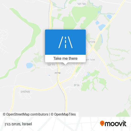 מנחם בגין map