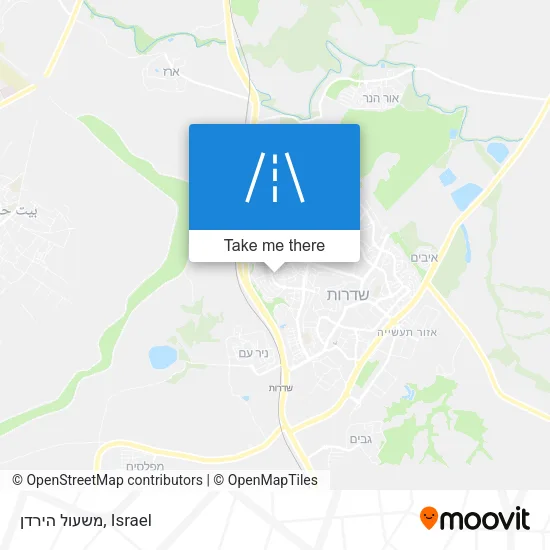Карта משעול הירדן