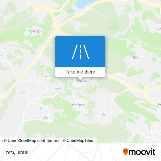 גזית map