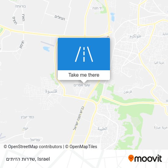 שדרות הזיתים map