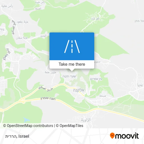 Карта הררית