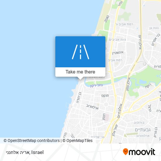 אריה אלחנני map