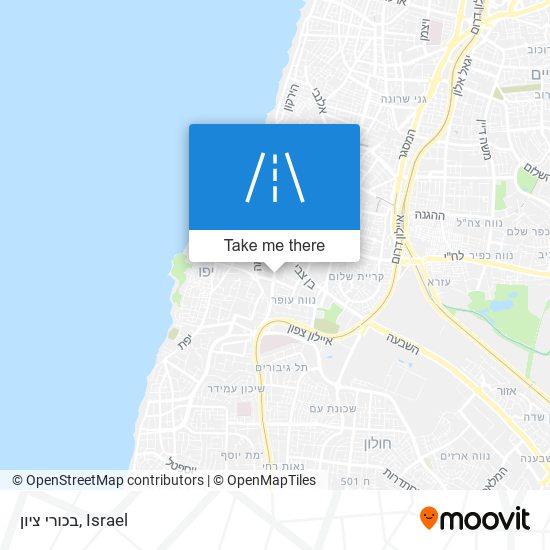 בכורי ציון map