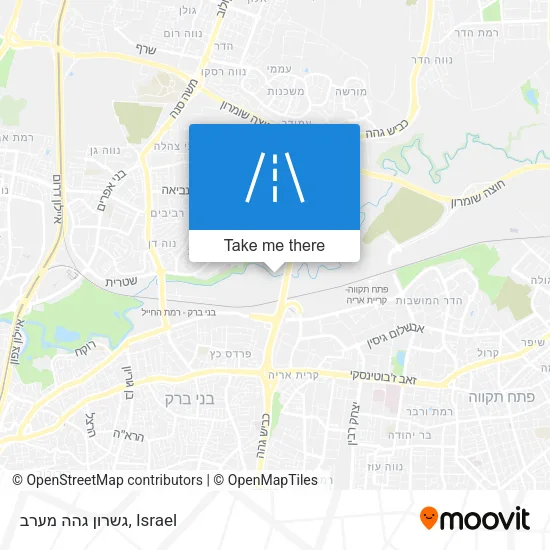 Карта גשרון גהה מערב