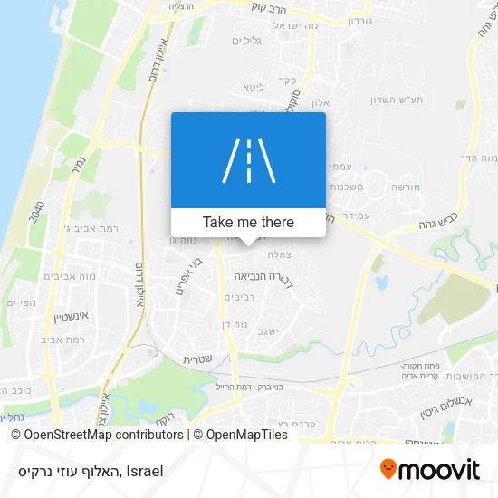 Карта האלוף עוזי נרקיס