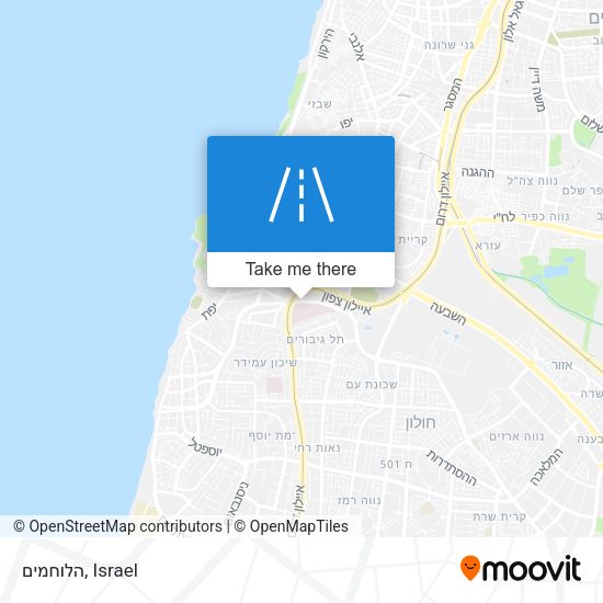 הלוחמים map