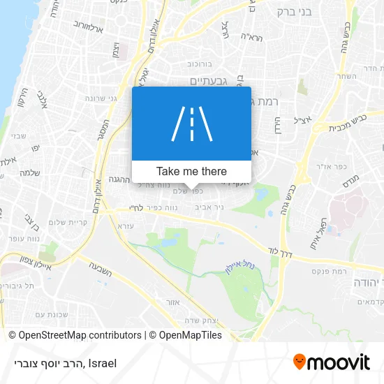 Карта הרב יוסף צוברי
