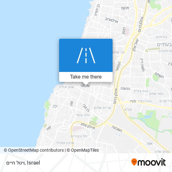 ויטל חיים map