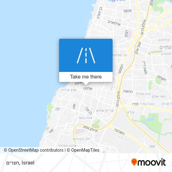 חצרים map