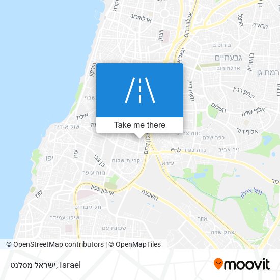 ישראל מסלנט map
