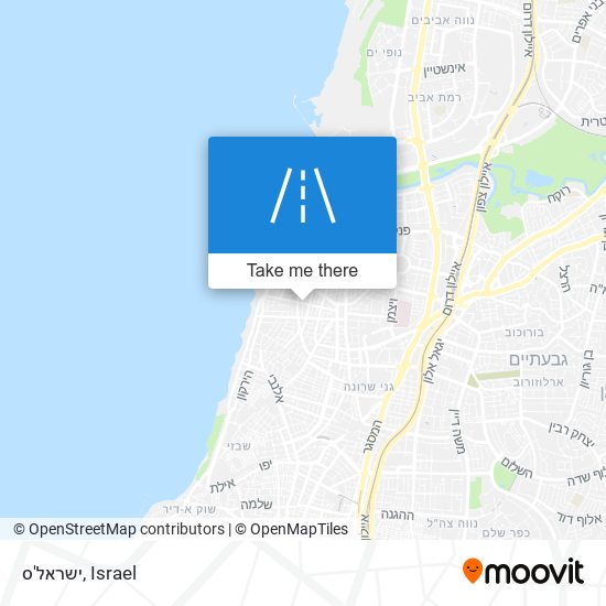 ישראל'ס map