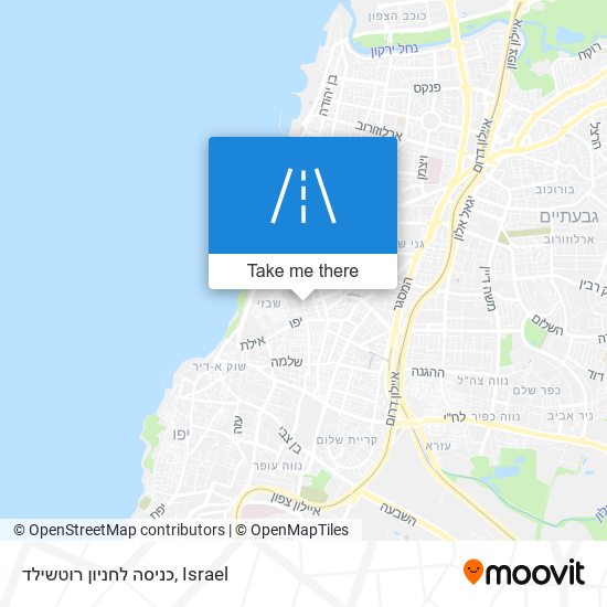 כניסה לחניון רוטשילד map