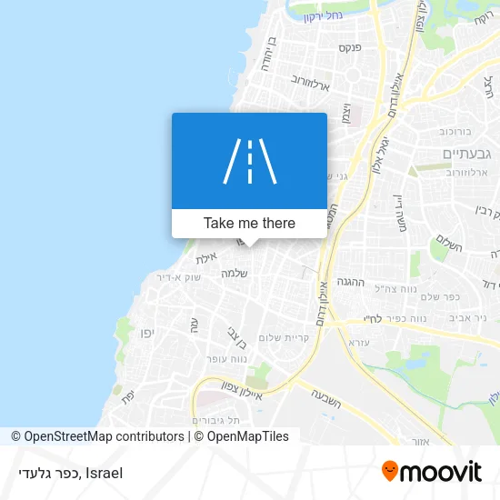 Карта כפר גלעדי