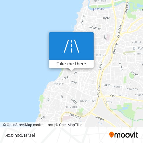 כפר סבא map