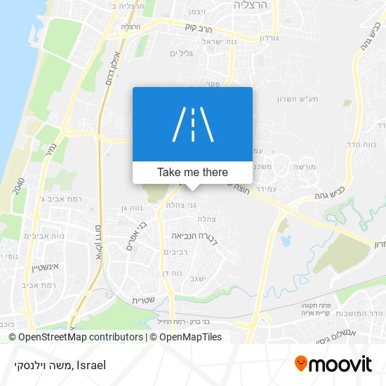 משה וילנסקי map