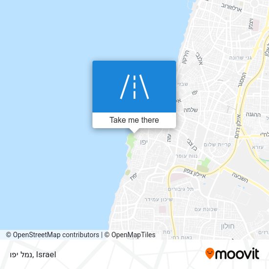 Карта נמל יפו