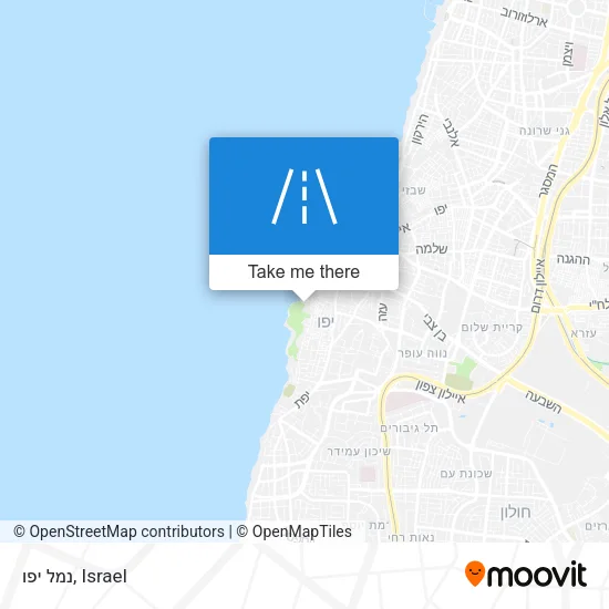 Карта נמל יפו