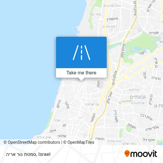 Карта סמטת גור אריה