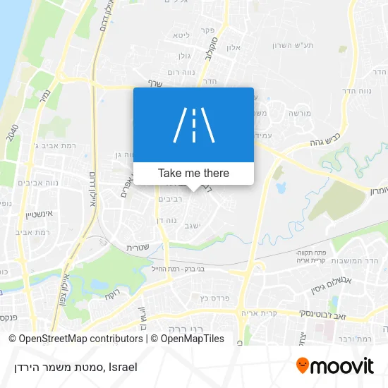 Карта סמטת משמר הירדן
