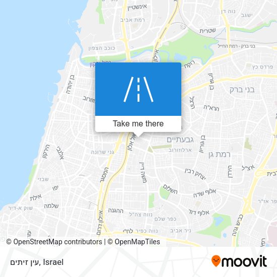 עין זיתים map