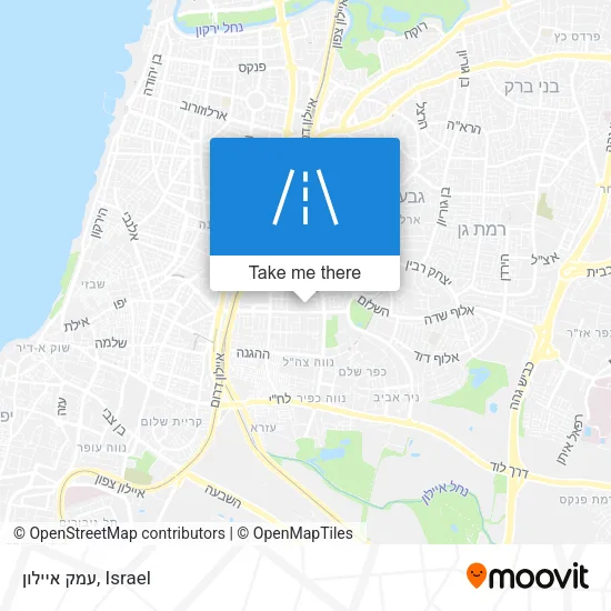 Карта עמק איילון