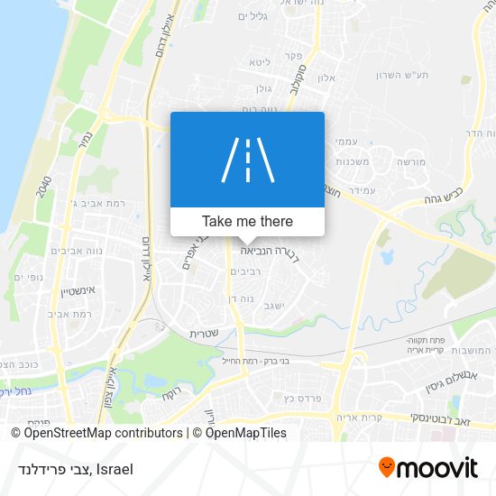 צבי פרידלנד map