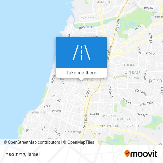 Карта קרית ספר