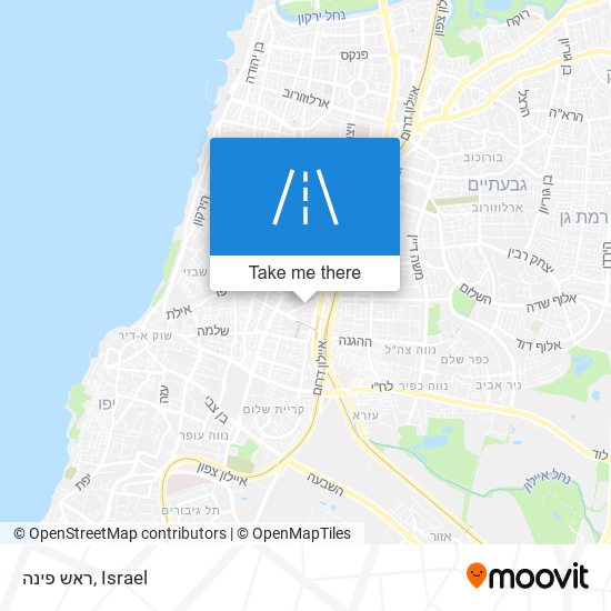 ראש פינה map