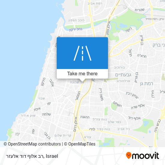 רב אלוף דוד אלעזר map