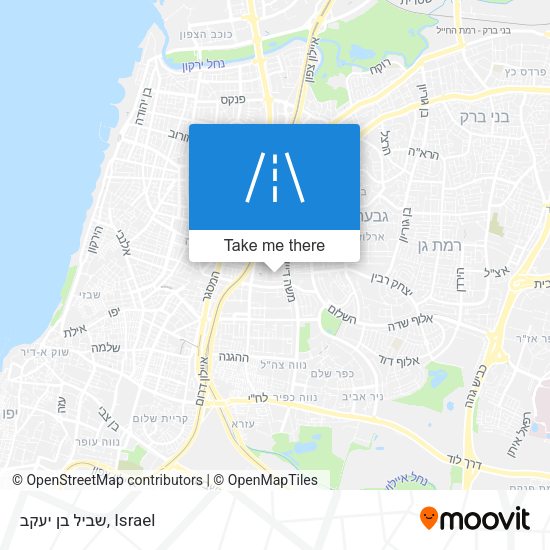 שביל בן יעקב map