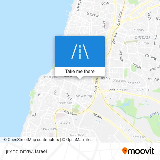 Карта שדרות הר ציון