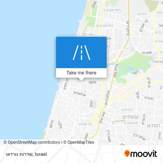 Карта שדרות נורדאו