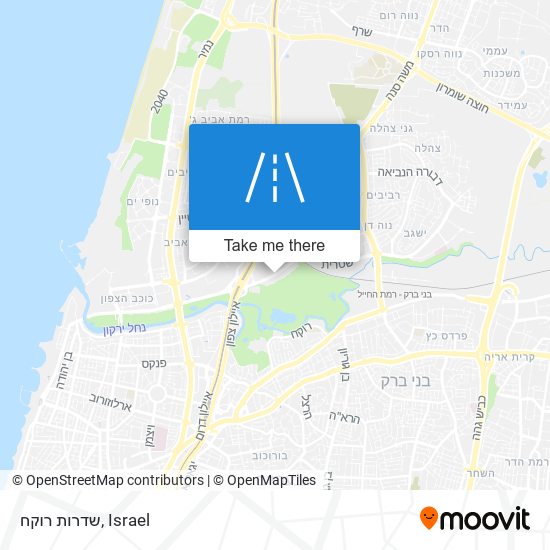 שדרות רוקח map