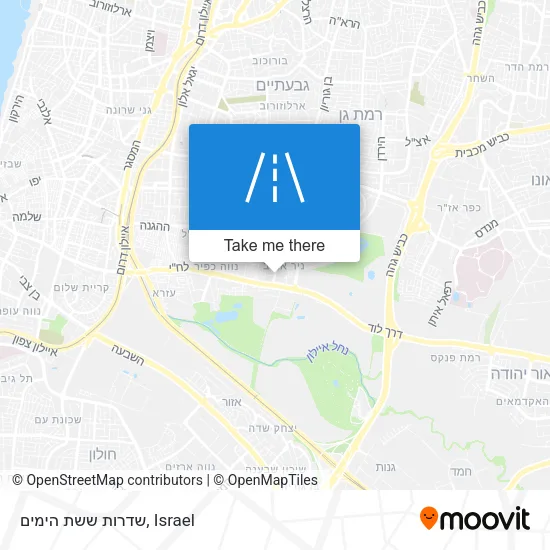 שדרות ששת הימים map