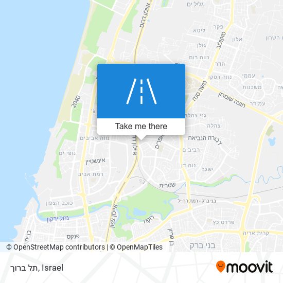 תל ברוך map