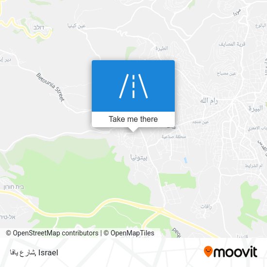 شارع يافا map