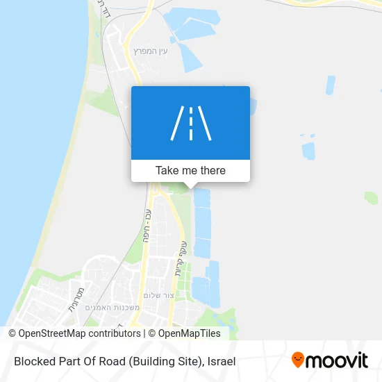 Карта Blocked Part Of Road (Building Site)