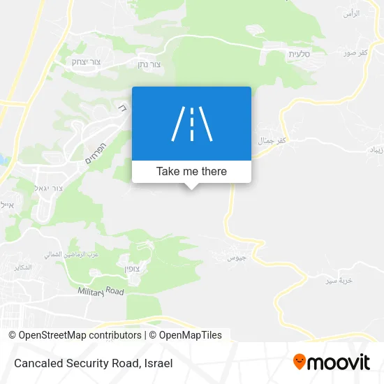 Карта Cancaled Security Road