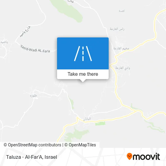 Taluza - Al-Far'A map