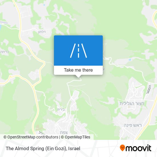 The Almod Spring (Ein Gozi) map