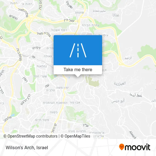 Wilson's Arch map