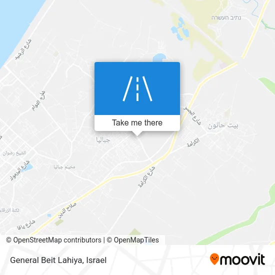 General Beit Lahiya map