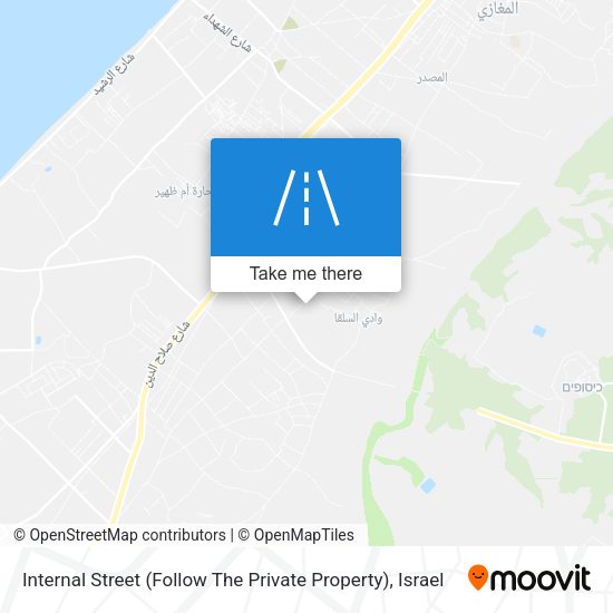 Internal Street (Follow The Private Property) map