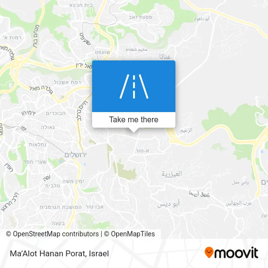 Ma’Alot Hanan Porat map