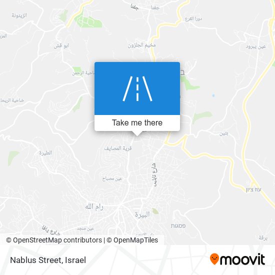 Nablus Street map