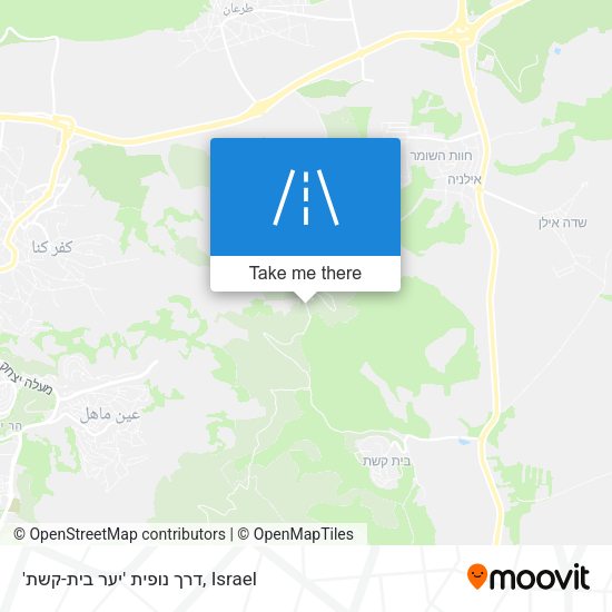 'דרך נופית 'יער בית-קשת map
